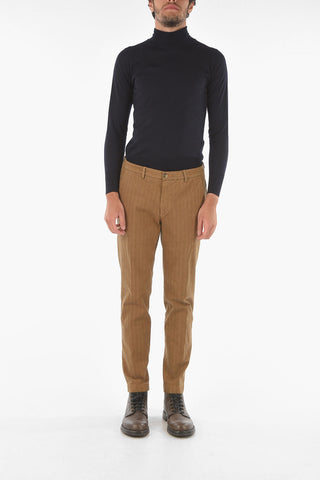 Herringbone Patterned MARAIS Chino Pants