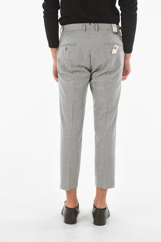 PRESTIGE Houndstooth Patterned RAVAL Chino Pants with Double Pleat