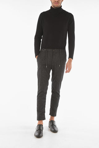 Single-pleated MITTE Chino Pants with Waist Drawstring