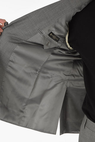 Bird's eyed Virgin Wool ACADEMY Suit with Notch Lapel