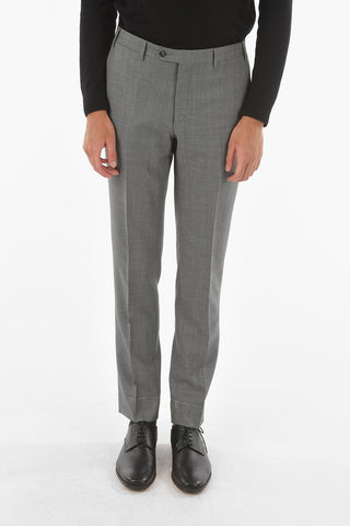 Bird's eyed Virgin Wool ACADEMY Suit with Notch Lapel