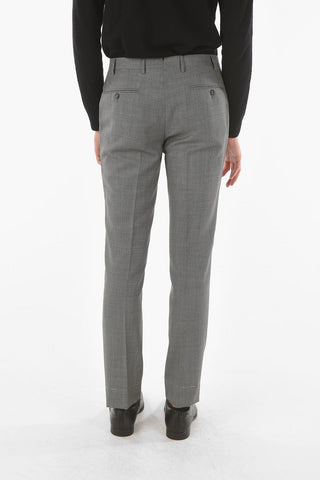 Bird's eyed Virgin Wool ACADEMY Suit with Notch Lapel