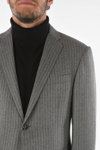 Abito ACADEMY in Lana Gessato con Revers Classico