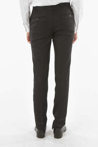 Virgin Wool CERIMONY ACADEMY 3-piece Suit with Peak Lapel