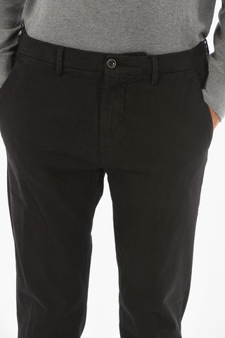 stretch cotton solid color MARAIS.L. chino pants
