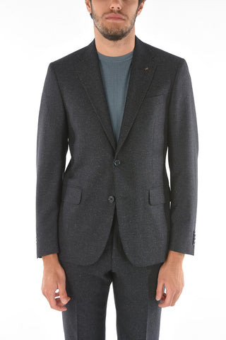 CC COLLECTION silk and virgin wool RIGHT notch lapel 2-button suit drop 7R