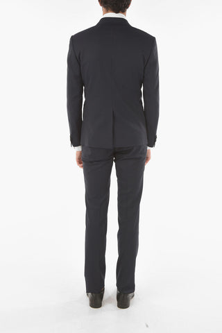 Stretched Virgin Wool CERIMONY ACADEMY 3-piece Suit with Shawl Lapel