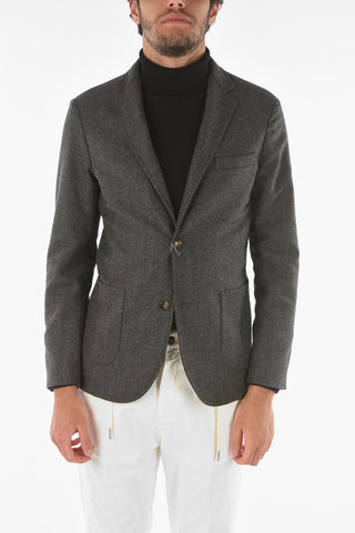 Single-breasted CHELSEA Herringbone Patterned Blazer
