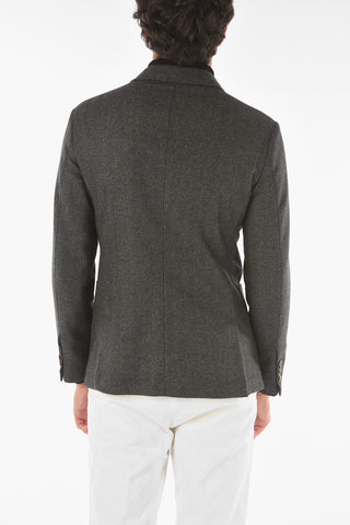 Single-breasted CHELSEA Herringbone Patterned Blazer
