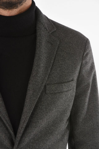 Single-breasted CHELSEA Herringbone Patterned Blazer
