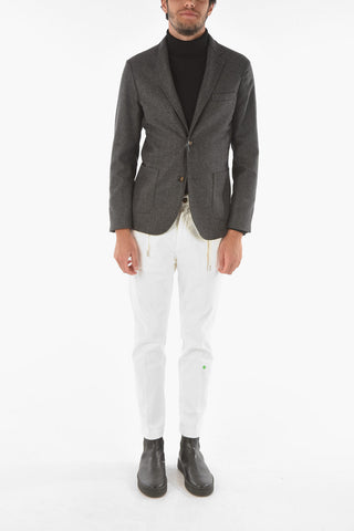 Single-breasted CHELSEA Herringbone Patterned Blazer