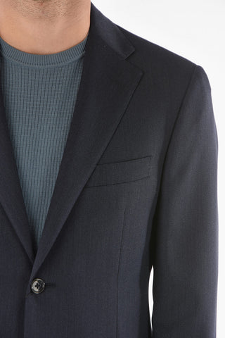 virgin wool MANTUA side vents no hem 2-button suit drop 6R