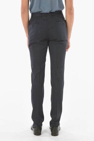 virgin wool MANTUA side vents no hem 2-button suit drop 6R