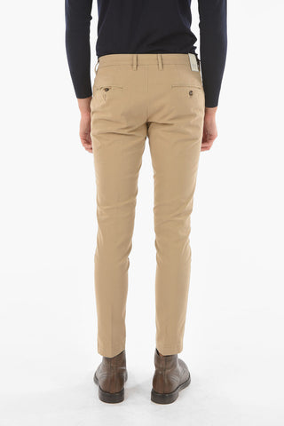 regular waist stretch cotton NEWTOWN.L. pants