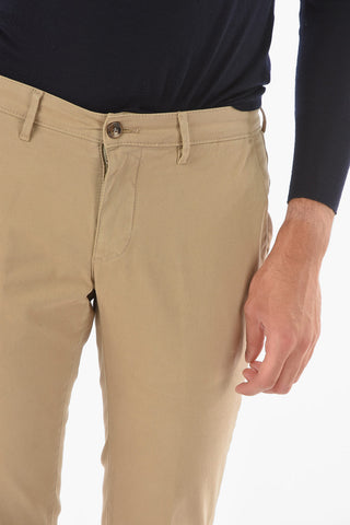 regular waist stretch cotton NEWTOWN.L. pants