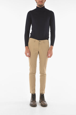 regular waist stretch cotton NEWTOWN.L. pants