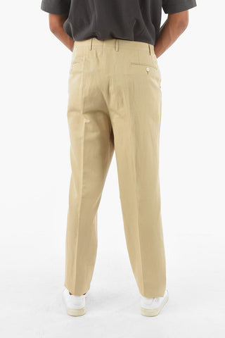 Pantaloni Chino ACADEMY in Cotone e Lino