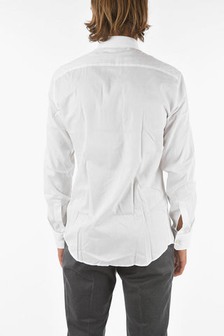 ZZEGNA Cotton Slim Fit Shirt with Classic Collar