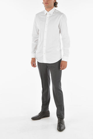 ZZEGNA Cotton Slim Fit Shirt with Classic Collar