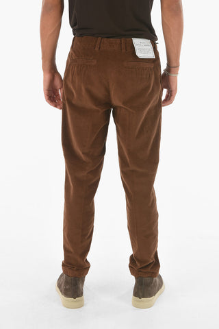 ZZEGNA double pleat corduroy pants