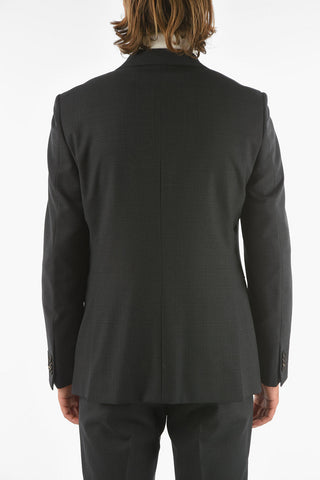 ZZEGNA windowpane check side vents notch lapel 2-button suit