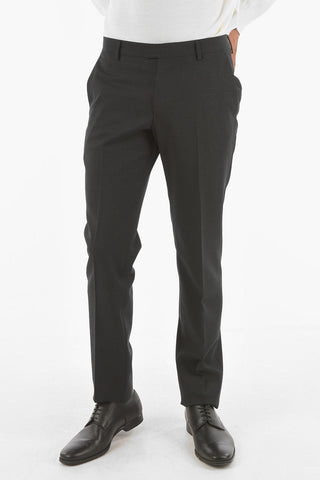 ZZEGNA windowpane check side vents notch lapel 2-button suit