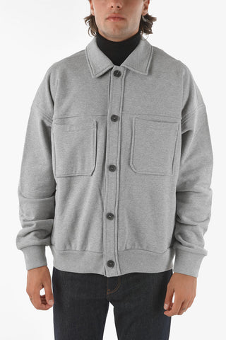 ZZEGNA Sweater Utility Jacket