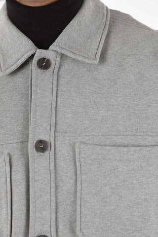 ZZEGNA Sweater Utility Jacket