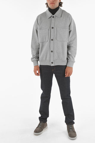 ZZEGNA Sweater Utility Jacket