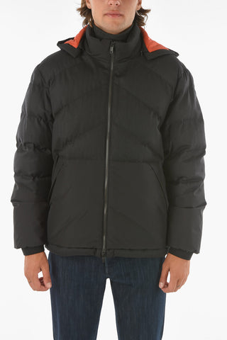 ZZEGNA Bomber with Two-tone Removable Hood