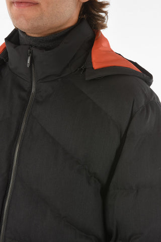 ZZEGNA Bomber with Two-tone Removable Hood