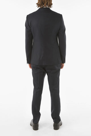 Z ZEGNA 2 Buttons Pinstriped Wool Blazer
