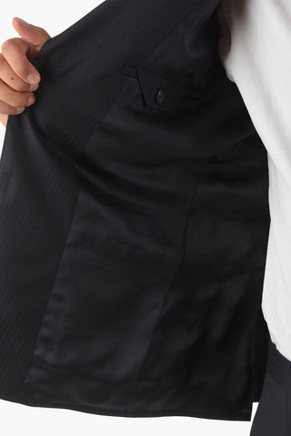 Z ZEGNA 2 Buttons Pinstriped Wool Blazer