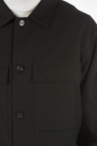ZZEGNA double breast pocket wool overshirt