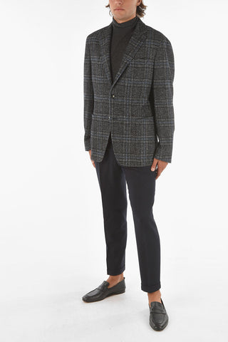 Blazer 2 Bottoni District Check con Tasche a Toppa