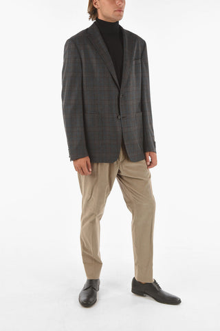 ZZEGNA notch lapel patch pocket 2-button blazer