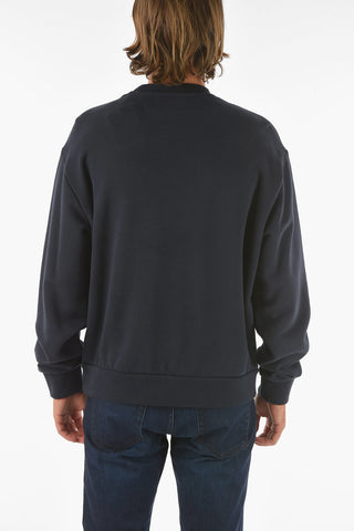 ZZEGNA front printed crew-neck sweatshirt