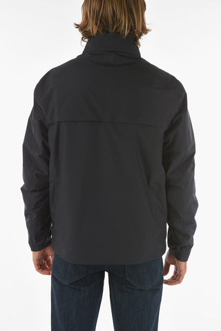 ZZEGNA Hooded Jacket with Waist Drawsting