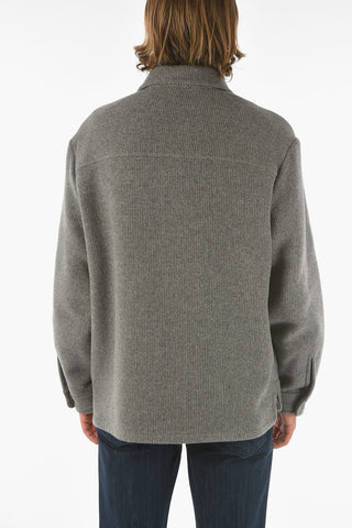 ZZEGNA Wool Blend Short Coat with 4 Pockets