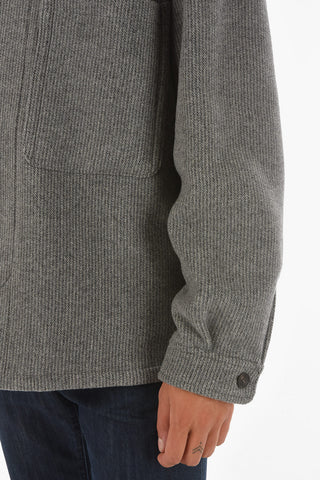 ZZEGNA Wool Blend Short Coat with 4 Pockets