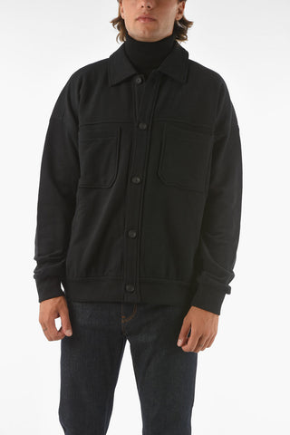 ZZEGNA Sweater Utility Jacket