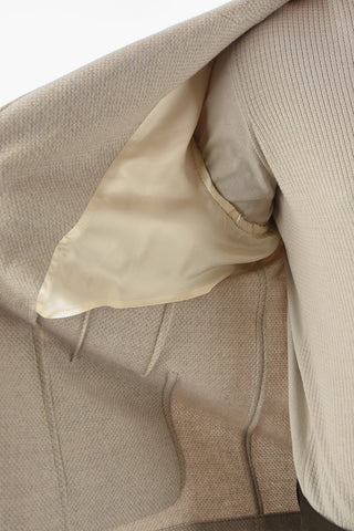 Z ZEGNA Patch Pocket Half-lined Wool Blazer