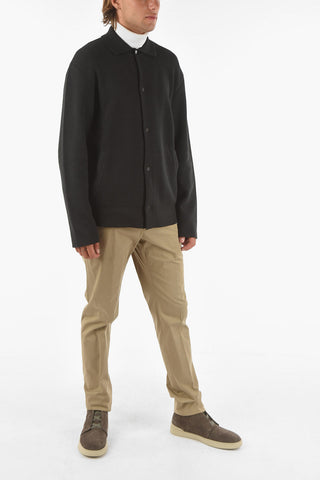 ZZEGNA 2 Pockets Overshirt with Snap Buttons
