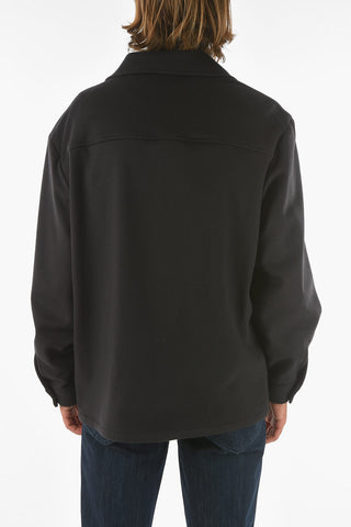 ZZEGNA Wool Overshirt with Hidden Button Fastening