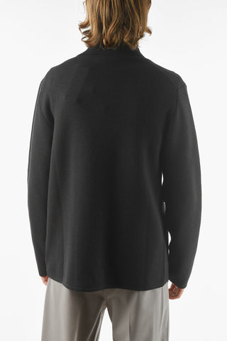 ZZEGNA Knitted 2 Buttons V-Neck Blazer