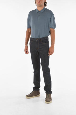 ZZEGNA jeans slim fit in denim stretch 18cm