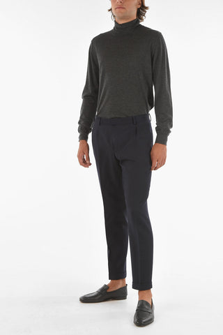Z ZEGNA Single-pleated 4 Pocket Wool Blend Pants