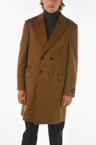ZZEGNA wool and cashmere double breasted Chesterfield coat
