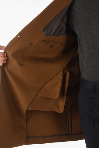 ZZEGNA wool and cashmere double breasted Chesterfield coat