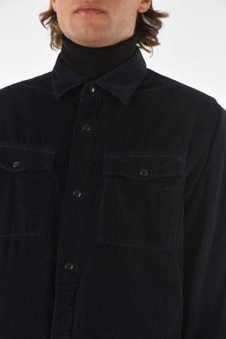 ZZEGNA double breast pocket corduroy shirt